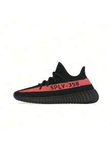 Adidas Originals Yeezy Boost 350 V2“核心黑红”面料运动鞋，休闲低帮休闲鞋，男女款，2022 版 - 黑色 - 查看 17