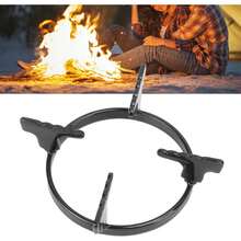 Estante para Wok de Hierro Fundido, Resistente a la corrosión, Estufa de Gas Portátil de Hierro Fundido, Soporte para Wok para C - Ver 11