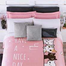 Cobertor Ultrasuave Ligero Matrimonial Kawai Increíbles Diseños- Beautty Home - Rosa Pastel - Ver 4