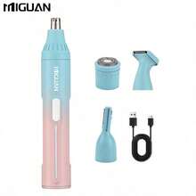 4-In-1 Professional Grooming Kit, USB Rechargeable Nose & Ear Hair Trimmer, Beard And Eyebrow Razor, Women Personal Care Tools Battery Capacity 500mAh - Upgraded Version - View 13