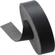 1 rulle fullnarvat PU-läderarmband, 2,5 cm och 5 cm brett, 183 cm långt, enkelsidigt PU-läderarmband, lämpligt för gör-det-själv-projekt, klädförpackningar, konstmaterial för bälten - A - Visa 14