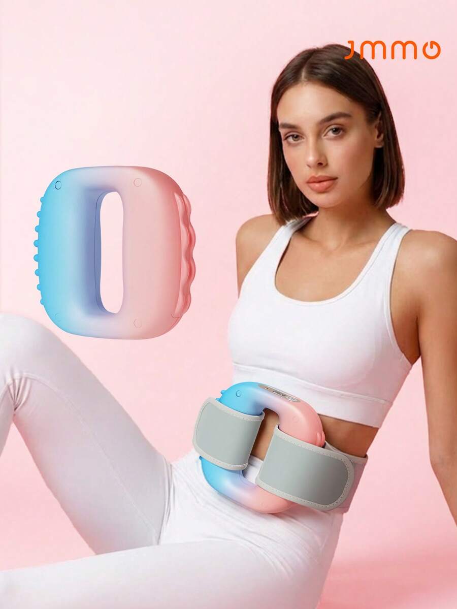 JMMO Multifunctional Fascia Ring, Professional Grade Rechargeable Vibration Fat Burning Massage Ring, Waist Abdomen Fat Rejection Shaping Yoga Ring, Deep Tissue Vibrations With Portable Design - Multicolor - View 1