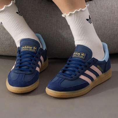 Adidas Originals HANDBALL SPEZIAL W Lightweight Women's Shock-Absorbing Rebound City Commute Casual Sports Shoes JR0851