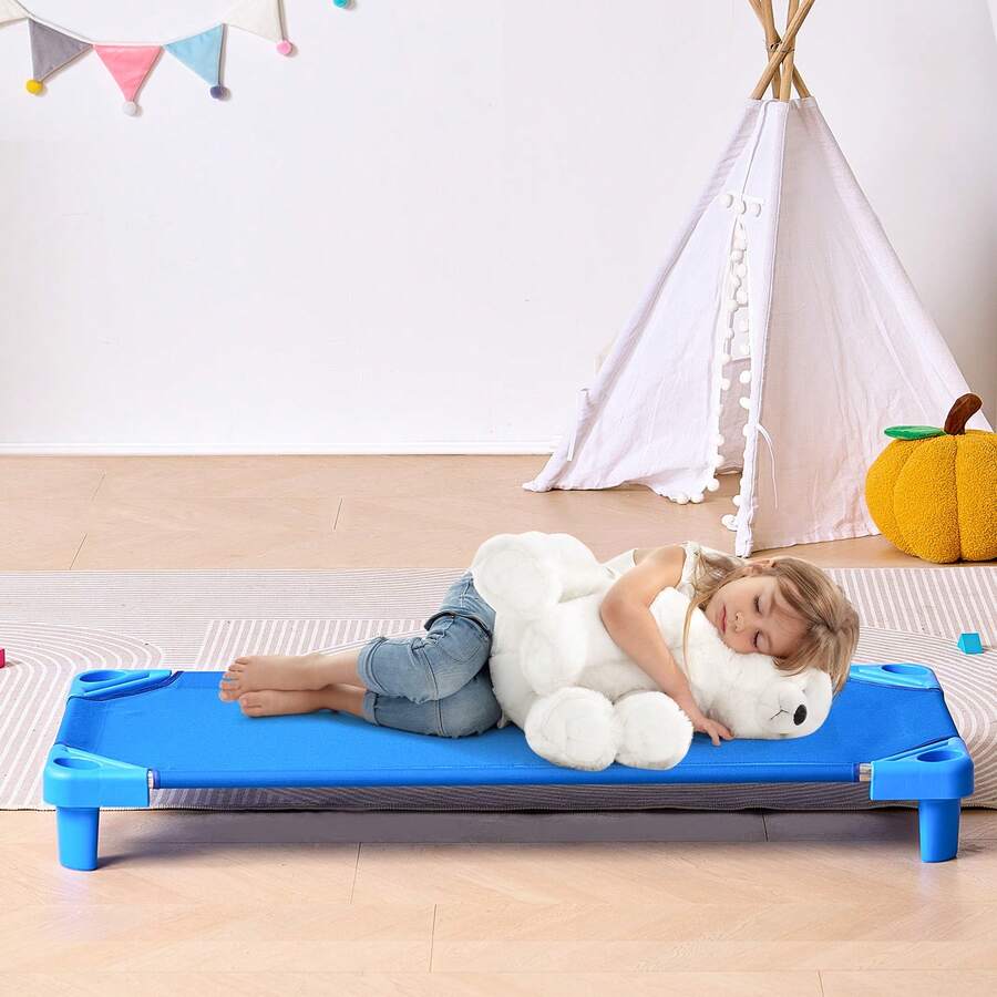 Sillones reclinables para niños - Longitud estándar, juego de 4, azul - Ver 1
