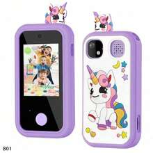 3-10岁儿童智能手机，圣诞节和生日礼物，适合男孩女孩，双摄像头MP3音乐播放器，触摸屏学习玩具，适合3-10岁女孩 - 彩色 - 查看 15