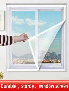 Insect Mosquito Nets Window Screen Mesh Tulle Invisible White Fiberglass Summer Against Mosquitoes And Flies - White - View 4