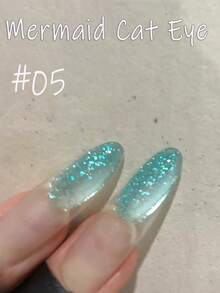 MISS SHAKA 10毫升春夏美甲冰透明美人鱼粉蓝绿玻璃珠猫眼凝胶指甲油胶水2026白色升级多功能超亮磁性粉当季流行美甲沙龙家用DIY美甲用品 - 彩色 - 查看 16