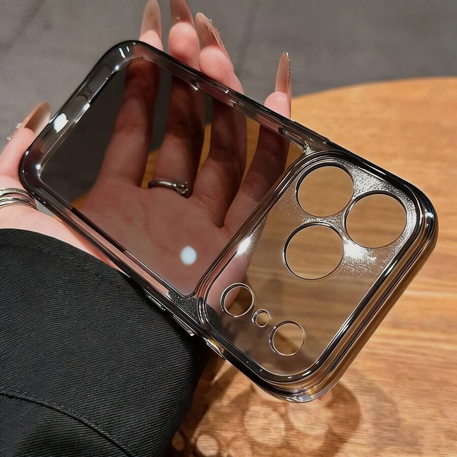 Easypie Selection 1个极简主义透明黑色软壳手机壳，兼容 17/17 Air/17 Pro/17pro/16/16promax/16pro/16plus/15/15promax/15pro/15plus/14/14pro/14plus/14pro Max/13/13pro/13pro Max/12/12pro/12pro Max/11/11pro/11pro Max/X/XS/XR/XS Max/7/8/SE2/7p/8p，以及Galaxy S22/S22 Ultra/S23/S23 Ultra/S23 Pro/S23 Plus/S24/S24 Ultra/S24 Pro/S24 Plus/A03/A03S/A03 Core/A04 4G/A04E/M04/F04/A05 4G/A05S 4G