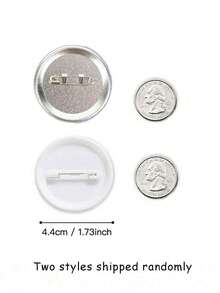 2026 New Fashion Cartoon Animal Shaped Brooch/Round Pin, Unisex Design, Interesting Gift For Friends, Colleagues, Students - Multicolor - View 5