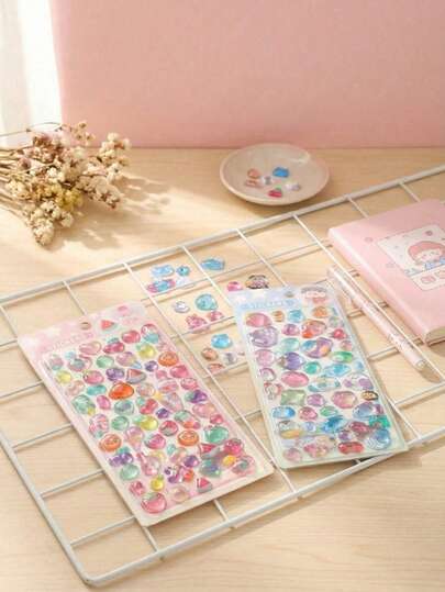 2026 New Cute Animal Cartoon 3D Epoxy Resin Sticker Set | Phone Case Stickers, Including Bears, Rabbits, Penguins, Pandas, Cats, Dogs, Marine Animals And Other Adorable Animal Patterns. Reusable Waterproof Stickers, DIY Decorative Crafts, DIY Glitter Stickers, DIY Phone Case Stickers