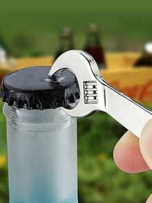 1/2pcs Creative Mini Bottle Opener Keychain, Multi-Functional Keyring, Suitable Gift For Boyfriend - Multicolor - View 2