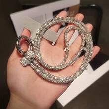 Comfort Fit Bow Element Rhinestone Bow Mobile Phone Lanyard Sparkling Crystal Cross Body Phone Strap With Sticker Suitable For Universal Phones Birthday Gift Spring - Multicolor - View 3