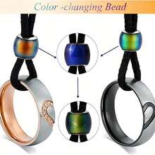 2pcs/Set Stainless Steel Heart Shaped Couple Necklace Set - Gold - View 6
