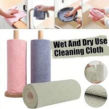 SOKANY The Total Length Of One Roll Is 4 Meters. It Is A Reusable Wet Cleaning Cloth, A Household Kitchen Towel Roll, A Dishcloth, And A Multi-Functional Alternative. It Is Suitable For Cleaning Supplies In The Living Room, Bedroom And Kitchen. - Universal Fit - View 2