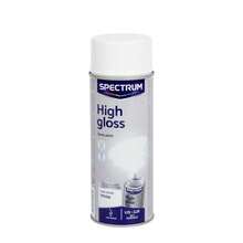 Pintura Spectrum para Escape Spray  Acabado Brillante o Mate | Secado Rápido | Ideal para Madera, Metal, Vidrio, Piedra, Textil Vario Color 400 ML - Alto brillo/Blanco - Ver 1