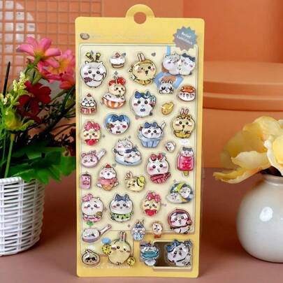 用途广泛、时尚可爱且不易撕下。可用于装饰手机壳、作为装饰贴纸、平面贴纸、交换贴纸，以及可爱的心形贴纸，尤其适合女孩。请注意，不同产品的图案细节和颜色可能略有不同。