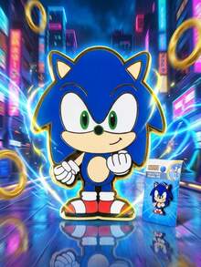 Sega 1pc Official Sony Colorful  Badge, Cartoon Character Cute Accessory For Clothing, Backpack, Crossbody Bag, Decoration, Party Costume, Christmas, Halloween, Birthday Gift For Family And Friends - View 7