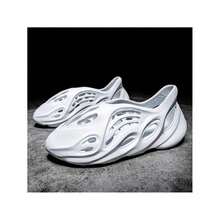 Coconut Perforated Sandals Summer Casual Slippers Beach Walking Shoes Lightweight Womens Mens  Sneakers (White) - Blanco - Ver 11