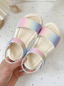 Children's Multi-Color Patterned Sandals, Size 26 - 36 | Adjustable Laces With Color-Matched Design For Summer Shoes | Soft Sole, Suitable For Beach, Pool And Outdoor Play - Beige - View 4