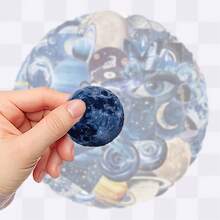 SCXXBSW 50pcs Azure Space Stickers, Cute Cartoon Stcikers For DIY Purposes Such As Skateboarding, Water Bottles, Laptops, And Mobile Phones - A - View 5