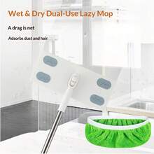 6/3pcs Affordable Pack Durable High Elasticity Solid Color Elastic Mop Cloth Cover Replacement Pad Thickened Cleaning Fiber Wet Dry Use Strong Decontamination Repeated Washing For Home Living Room Kitchen Bathroom Mopping Cleaning Flat Mop Universal Lazy Replacement Accessory Father's Day Practical Gift - A - 查看 5