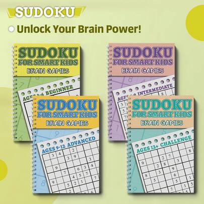 Sudoku Puzzle Book, Daily Logic Exercise, Satisfying Number Fill-In Challenges, Cultivate Focus, Patience And Clear Thinking, Easy-To-Understand Format, Suitable For Relaxation At Home, Office Or Travel
