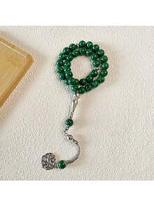 33颗10毫米西瓜绿松石珠手链，穆斯林念珠 - 多色 - 查看 4