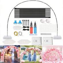 1 Set Adjustable Balloon Arch Kit, Includes Balloon Arch Stand (With Fillable Base), Balloon Clips, Balloon Strips, Suitable For Weddings, Birthday Parties, Halloween Parties, Christmas Parties, Holiday Decorations, Graduation, Christmas - Multicolor - View 21