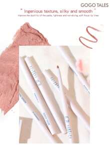 GOGO TALES Lip Liner Pencil, Natural Nude Matte Waterproof Shaping Plumping Lip, Velvet Matte Texture, Precise Outline, Long-Lasting Non-Bleeding Lip Liner, Suitable For Beginners GOGOTALES - G02 TEA POWDER - View 4