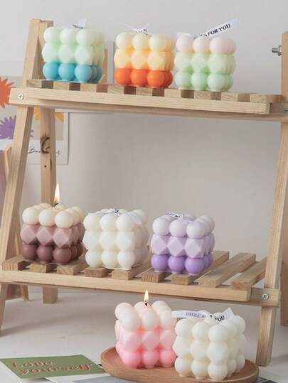 新品！立方体蜡烛礼盒套装，蕴含海洋、薰衣草、桃子、橙子等天然清新香氛，营造浪漫氛围。广受欢迎，品质卓越，持久留香，适用于卧室、客厅、新车、浴室、婚礼装饰等多种场合。是毕业、情人节、新年、复活节、生日等节日送给家人、同学、朋友和女士的理想礼物。