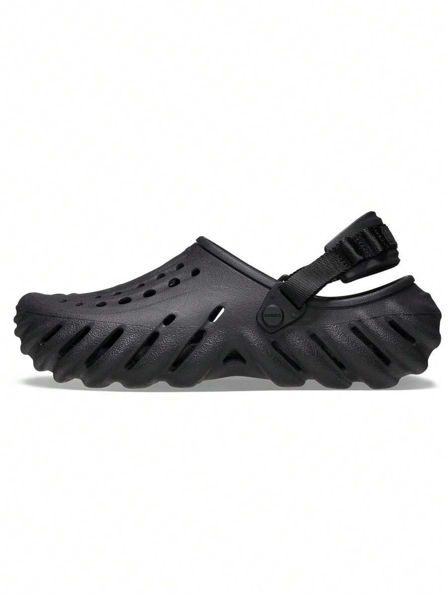 Crocs Unisex-Adult Echo Clog - Black - View 1