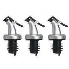 Bộ 3 dụng cụ phân phối nắp chai bạc; định lượng bằng áp suất. Thích hợp cho chai nước tương, giấm, dầu ăn và các loại gia vị khác. Vật dụng thiết yếu trong nhà bếp, mỗi gia đình nên có một bộ. - Nhiều màu - Xem 8