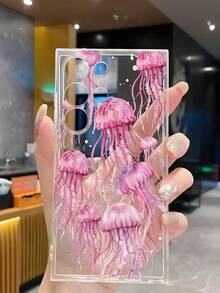 1个柔软硅胶水母手机壳，兼容华为、荣耀、摩托罗拉、三星Galaxy A04e/12/A13/A14/A34/A50/A52/A53/A54/S21/S22/S23/S24/S25/S25 Ultra/S25 FE/S26/S26 Plus/S26 Ultra/S26 Edge、6A/7A/8A、12T/13T/15T/15T Pro - 無色 - 查看 6