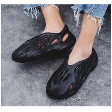 Womens Mens Garden Clogs Shoes Casual Slippers unisex Quick Drying Sandals Summer anti-Slip Beach Shoes Black - Negro - Ver 7