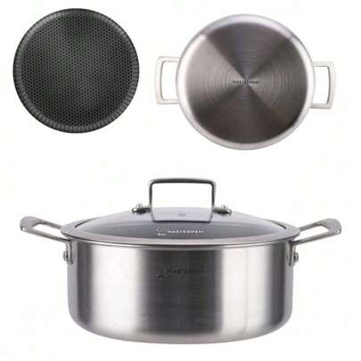Honeycomb Non-Stick Pot With Lid / Multi-Size Household Soup Pot / Easy-Clean Stew Pot