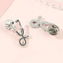 alfileres de estetoscopio paraédicos, enfermeras, chaquetas, bolso, broches para abrigos para mujeres y hombres, Pin de solapa, insigniasédicas, regalos de joyería P9SQ - Estilo 8 - Ver 6
