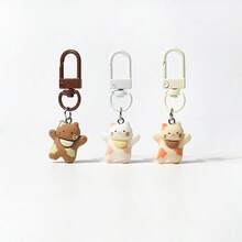 Cute Cartoon Cat Keychain Pendant, Adorable Backpack Charm, Versatile Small Accessory, Minimalist Daily Wear, Funny Street Style Keychain, Creative Bag Charm, Personalized Cartoon Everyday Accessory - Multicolor - View 15