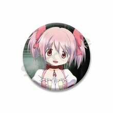Broches de, figura de Anime Madoka Kaname Homura Akemi, insignia de Cosplay, mochila, alfileres de botón para ropa, regalos UZHA - estilo-27 - Ver 30