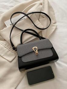 New Fashionable Unique Design Versatile Shoulder Crossbody Bag - Black - View 7