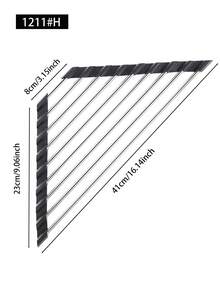 1pc Triangle Roller Drain Rack, Kitchen Drain Rack, Sink Drain Rack, Suitable For Sink Corner, Small Foldable Drain Rack, Multi-Functional Kitchen Drain Rack Storage Rack - one-size - View 3