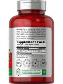 Selling Fast!Apple Cider Vinegar Capsules| 2400mg| 150 Count| Non-GMO| By Horbaach 840050600757|.Women's Health. - 1 - 查看 5