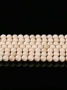 Natural White Agate Beads, 6/8/10mm, DIY Jewelry Making Supplies, Bracelet Necklace Crafting Materials, Valentine's Day Gift - White - View 3