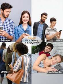 5pcs Privacy Tempered Glass Screen Protector Compatible With IPhone 17 Pro Max/17/16/15/14/13/12/11/Mini/XS/XS MAX/7/8 PLUS, Anti-Bubble, Anti-Scratch, Privacy Protection, Suitable For Daily Protection, Office, Home Use, Durable Phone Screen Protector Accessory, Waterproof, Anti-Fall, Anti-Scratch - Black - View 4