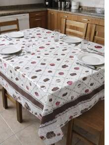 Toalha Térmica de Mesa Cupcake Impermeável Antiderrapante Lavável Decoração Cozinha - Branco - Visão 3