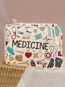 New Ouchie Pouch Storage Bag - Medical Bag, Toiletry Bag, Travel Essential, Colorful Design Suitable For Medicine, Cosmetics And Travel Supplies, Personal Care Organizer, Portable Medical Storage Bag, Can Store Medicine And Medical Supplies - Multicolor - View 5