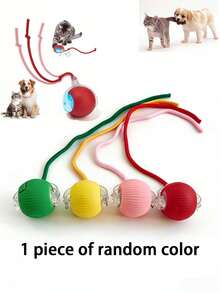1 set de jouet interactif à bille roulante par gravité, jouet électrique automatique pour chat, balle intelligente pour que le chat joue et se distraie, couleur aléatoire - Multicolore - Voir 13