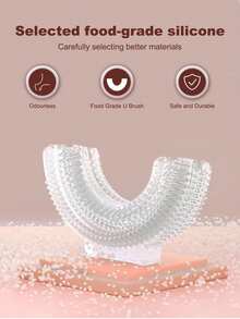 1支装 - 儿童U型电动牙刷（含1个刷头），儿童波浪牙刷（3种模式），卡通恐龙360°清洁，IPX7级防水设计，适合作为男孩女孩的生日礼物 - 彩色 - 查看 12