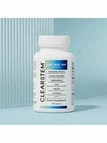 Selling Fast!CLEARSTEM-MINDBODYSKIN Hormonal Acne Supplement(5-HTP)-Natural DlM Supplement-Skin Care Vitamins -Hormone Balance,Antioxidants -Vegan, Gluten FreeCruelty Free -30 Servings, US Formulated Dietary Vitamin WithBioavailable Vitamin A & 90 Capsules Collagen. Women's Health. - 1 - Xem 7