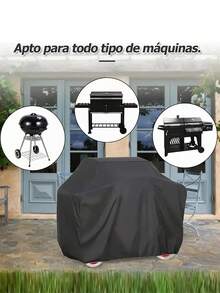 1 pieza Cubierta para parrilla de barbacoa, 210D funda para barbacoa exterior, cubierta protectora para  resistente al polvo y al agua y uso en exteriores, que sirve como una cubierta universal a prueba de polvo para su parrilla en el hogar, durante los viajes y en fiestas o mientras acampa. - Ver 7
