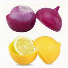 Caja de plástico, caja de conservación de frescura de vegetales de PP, caja de almacenamiento de frutas, caja sellada de cebolla, recipiente de conservación de frescura de limón - Multicolor - Ver 8